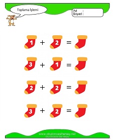 Toplama İşlemi Çalışma Sayfaları